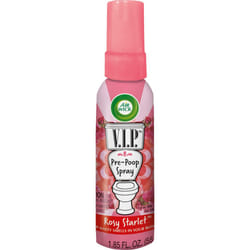 Air Wick V.I.P. Pre-Poop Toilet Spray  Up to 100 uses  Contains Essential Oils  Rosy Starlet Scent  Travel size  1.85 oz  Holiday Gifts  White Elephan
