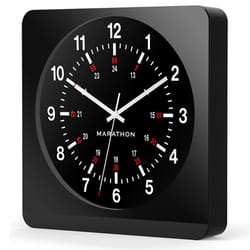 Marathon CL030057BK-BK1 wall/table clock Square Black