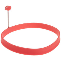 Trudeau Red Silicone 6 Inch Pancake Ring  Set of 2