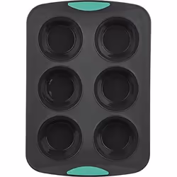 Trudeau Bakeware Cupcake Pan  6-Count  Mint