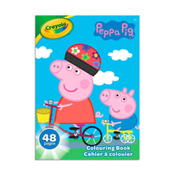 CRAYOLA Coloring Book  48 Pages  Peppa Pig Art Scenes  White Paper  for Coloring