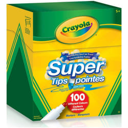Crayola Super Tips Washable Markers 100 Count