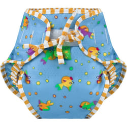 Kushies Baby Unisex Swim Diaper  Goldfish Print  Small