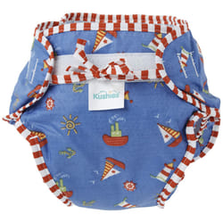 Kushies Swim Diaper  Sail Boats Print  Medium