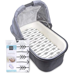 Kushies Baby Fitted Bassinet Sheets - 30 x 18 Bassinet Mattress Mini Crib Sheets - One Direction for Playpen & Bed Side Bassinets Mini Crib Sheet  One