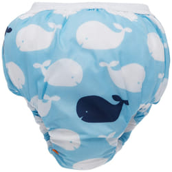 Kushies Baby Waterproof Training Pant  22-29 Pounds  Blue Whales  Small