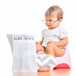 Kushies Baby Waterproof Training Pant (33-38 Pounds)  White Elephants  Large