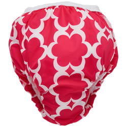 Kushies Baby Waterproof Training Pant (33-38 Pounds)  Fuchsia Modern Flowers  X-Large