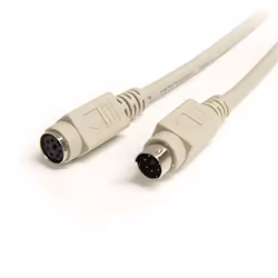 StarTech.com 6 ft PS/2 Keyboard or Mouse Extension Cable - M/F, 1.83 m, Beige, 6 DIN Male, 6 DIN Female, 69 g, 15 mm, 124 mm