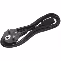 StarTech.com 2m (6ft) Computer Power Cord, 18AWG, EU Schuko to C13 Power Cord, 250V 10A, Black Replacement AC Cord, TV/Monitor Power Cable, Schuko CEE 7/7 to IEC 60320 C13 Power Cord - PC Power Supply Cable - Additional view 4