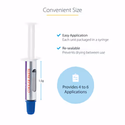 StarTech.com Thermal Paste, Metal Oxide Compound, Re-sealable Syringe (1.5g), CPU Heat Sink Thermal Grease Paste - Additional view 4