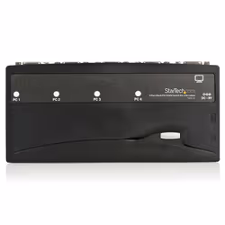 StarTech.com 4 Port Black PS/2 KVM Switch Kit with Cables