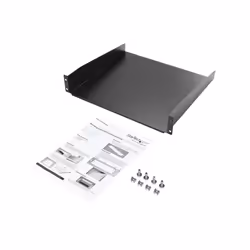 StarTech.com 2U Server Rack Shelf - Universal Rack Mount Cantilever Shelf for 19" Network Equipment Rack & Cabinet - Heavy Duty Steel – Weight Capacity 44lb/20kg - 16" Deep Tray, Black - Additional view 6