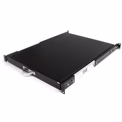 StarTech.com 22in Black Deep Sliding Server Rack Cabinet Shelf, Adjustable shelf, Steel, Black, 5.7 kg