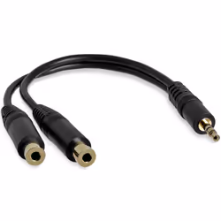 StarTech.com 6in Stereo Splitter Cable - 3.5mm Male to 2x 3.5mm Female - Additional view 4