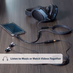 StarTech.com 6in Stereo Splitter Cable - 3.5mm Male to 2x 3.5mm Female - Additional view 5