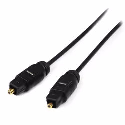 StarTech.com 3 ft Toslink SPDIF Optical Digital Audio Cable, Male, Male, 0.91 m, Black