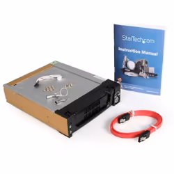 StarTech.com Black Aluminum 5.25in Rugged SATA Hard Drive Mobile Rack Drawer - Additional view 8