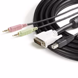 StarTech.com 6 ft 4-in-1 USB DVI KVM Cable with Audio and Microphone - Additional view 4