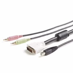 StarTech.com 6 ft 4-in-1 USB DVI KVM Cable with Audio and Microphone - Additional view 5