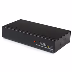 StarTech.com 2 Port VGA Video Splitter - 250 MHz, VGA, 2x VGA, 1 x HD-15 VGA M, 2 x HD-15 VGA F, 1920 x 1440 pixels, Black, 6 ...