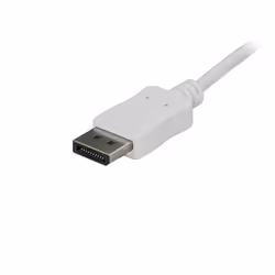 StarTech.com 6ft/1.8m USB C to DisplayPort 1.2 Cable 4K 60Hz - USB-C to DisplayPort Adapter Cable HBR2 - USB Type-C DP Alt Mode to DP Monitor Video Cable - Works w/ Thunderbolt 3 - White - Additional view 4