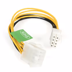 StarTech.com 8in EPS 8 Pin Power Extension Cable, 0.203 m, 8-pin EPS12V, 8-pin EPS12V, Male, Female, Straight