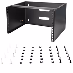 StarTech.com 6U Wall Mount Network Rack - 14 Inch Deep (Low Profile) - 19" Patch Panel Bracket for Shallow Server and IT Equipment, Network Switches - 44lbs/20kg Weight Capacity, Black - Additional view 7