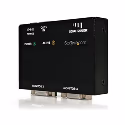 StarTech.com VGA Video Extender Remote Receiver over Cat 5, 104 mm, 220 mm, 98 mm, 9VDC, 0.6A, 2 DB15 HD, 1 RJ45