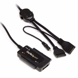 StarTech.com USB 2.0 to SATA/IDE Combo Adapter for 2.5/3.5" SSD/HDD, 1 x SATA Data 7 pin, 1 x IDE 40 pin, 1 x IDE 44, 1 x SAT ...