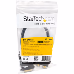 StarTech.com 30cm (1 ft) DVI-D to 2x DVI-D Digital Video Splitter Cable - M/F~1 ft DVI-D to 2x DVI-D Digital Video Splitter Cable - M/F - Additional view 4