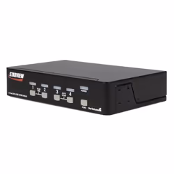 StarTech.com 4 Port DVI USB KVM Switch with Audio & USB Hub, 1920 x 1440 pixels, Black