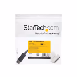 StarTech.com DisplayPort to DVI Adapter - DisplayPort to DVI-D Adapter/Video Converter - 1080p - DP 1.2 to DVI Monitor/Display Cable Adapter Dongle - DP to DVI Adapter - Latching DP Connector