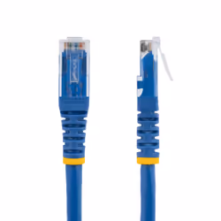 StarTech.com 4ft CAT6 Ethernet Cable - Blue CAT 6 Gigabit Ethernet Wire -650MHz 100W PoE RJ45 UTP Molded Network/Patch Cord w/Strain Relief/Fluke Tested/Wiring is UL Certified/TIA