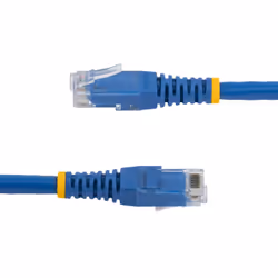 StarTech.com 4ft CAT6 Ethernet Cable - Blue CAT 6 Gigabit Ethernet Wire -650MHz 100W PoE RJ45 UTP Molded Network/Patch Cord w/Strain Relief/Fluke Tested/Wiring is UL Certified/TIA
