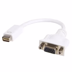 StarTech.com Mini DVI to VGA Video Cable Adapter for Macbooks and iMacs, 0.203 m, Mini-DVI, VGA (D-Sub), Male, Female, White