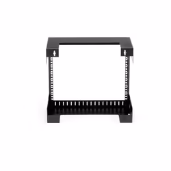 StarTech.com 8U 19" Wall Mount Network Rack - 12" Deep 2 Post Open Frame Server Room Rack for Data/AV/IT/Computer Equipment/Patch Panel with Cage Nuts & Screws 135lb Capacity, Black (RK812WALLO) - Additional view 4