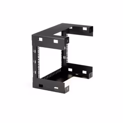 StarTech.com 8U 19" Wall Mount Network Rack - 12" Deep 2 Post Open Frame Server Room Rack for Data/AV/IT/Computer Equipment/Patch Panel with Cage Nuts & Screws 135lb Capacity, Black (RK812WALLO) - Additional view 5