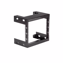 StarTech.com 8U 19" Wall Mount Network Rack - 12" Deep 2 Post Open Frame Server Room Rack for Data/AV/IT/Computer Equipment/Patch Panel with Cage Nuts & Screws 135lb Capacity, Black (RK812WALLO) - Additional view 7