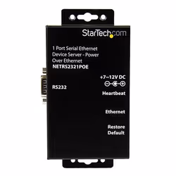 StarTech.com 1 Port RS232 Serial Ethernet Device Server - PoE Power Over Ethernet - Additional view 4
