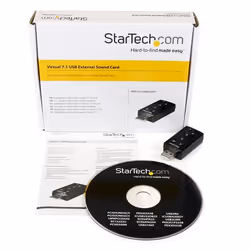 StarTech.com Virtual 7.1 USB Stereo Audio Adapter External Sound Card - Additional view 4