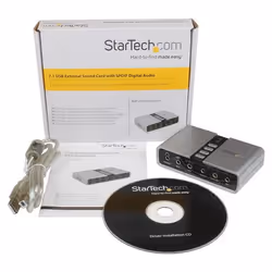 StarTech.com 7.1 USB Audio Adapter External Sound Card with SPDIF Digital Audio - Additional view 6