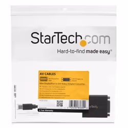 StarTech.com Mini DisplayPort to DVI Adapter - Mini DP to DVI-D Converter - 1080p Video - VESA Certified - mDP or Thunderbolt 1/2 Mac/PC to DVI Monitor - mDP 1.2 to DVI Single-Link Dongle - Additional view 6