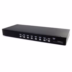 StarTech.com 8 Port Rackmount USB VGA KVM Switch w/ Audio (Audio Cables Included), 1920 x 1440 pixels, Rack mounting, 48 W, 1 ...