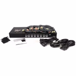 StarTech.com 8 Port Rackmount USB VGA KVM Switch w/ Audio (Audio Cables Included) - Additional view 4