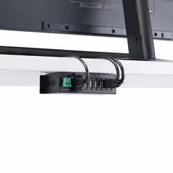 StarTech.com 7-Port USB 2.0 Hub - Metal Industrial USB-A Hub with ESD Protection & 350W Surge Protection - Din Rail, Wall or Desk Mountable - TAA Compliant USB Expander Hub - Additional view 5