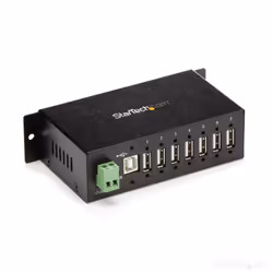 StarTech.com 7-Port USB 2.0 Hub - Metal Industrial USB-A Hub with ESD Protection & 350W Surge Protection - Din Rail, Wall or Desk Mountable - TAA Compliant USB Expander Hub - Additional view 7