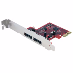 StarTech.com 2 Port SATA 6 Gbps PCI Express eSATA Controller Card, PCIe, eSATA, PCIe 2.0, 5046000 h, Marvell - 88SE9128, 6 Gb ...