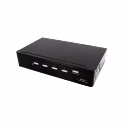 StarTech.com 4 Port DVI Video Splitter with Audio, DVI, 4x DVI, 1920 x 1200 pixels, Black, Aluminium, 10 m