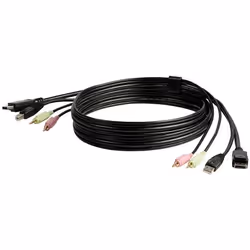 StarTech.com 6ft 4-in-1 USB DisplayPort KVM Switch Cable w/ Audio & Microphone - Additional view 8
